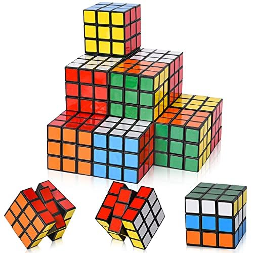 FORMIZON Mini Zauberwürfel, 16 STK Geschwindig Keitswürfel, Magic Würfel Mitgebsel Kindergeburtstag Gastgeschenke, Magic Cube Spielzeug Geschenke für Weihnachten Reisespiele (3 * 3 * 3cm)