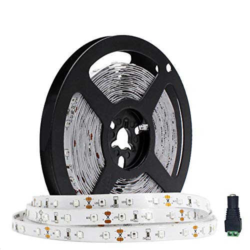 5 m SMD3528 300 LEDs nahe Infrarot 850 nm NIR Single Chip DC 12 V 24 W Flexible IR-LED-Streifen Licht nicht wasserdicht 8 mm breit 60LEDs/M 4,8 W/M Lichtleiste