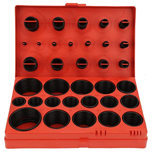 Gummi-O-Ring, O-Ring-Sortiment mit Box, O-Ring-Sortiment Set mit Schwarz, Dichtungsdichtung, Universal-Gummi-O-Ring-Kit, 419 Stück, 32 Größen