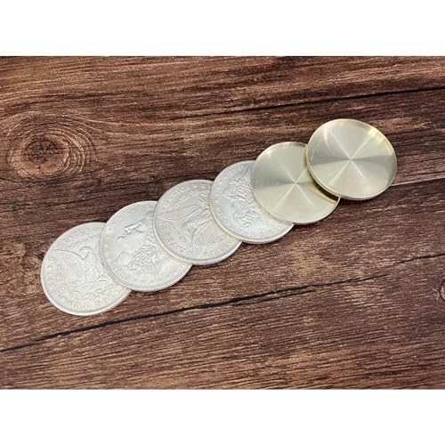 ZQION Super Morgan Dollar Set (Cupronickel) Magic Tricks Visual Coin Change Coin Magic Magician Close Up Street Illusions Gimmicks Mentalism Magic Props Magic Set