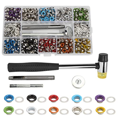 TANIQIACA 500 Sets Druckknöpfe-Set, 5 Mm, DIY-Druckknöpfe, Verschleißfest, Für Overalls, Blusen, Röcke Und Nähprojekte