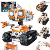 MOJINO Roboter Spielzeug ab 5 6 7 8 9 10 11 12+ Jahre Junge, 4 in 1 Technik ab 5-12+ Jahre Jungen Roboter Kinder App-Fernsteuerung Geschenk für Kinder ab 5-12+ Jahre Jungen Mädchen