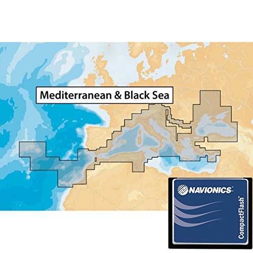 Navionics, Plus Mittelmeer-Papier 43XG Batometrische Karte Compact Flash