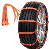 Voarge 10 Stücke Auto Schneeketten Schnee Reifen Kette, Universal Reifenketten,Reusable Anti Snow Chains, für winterliche Fahrten auf schlammigen Straßen, gilt für Pkw, SUV, Pickup, Lkw