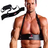 DMoose Fitness Arm Blaster für Bizeps & Trizeps, Premium Nackenpolster mit verstellbaren Gurten, Bizeps Blaster & Arm Curl Bar für Kraft- & Isolationstraining, Bizeps Trainingsgerät für Männer