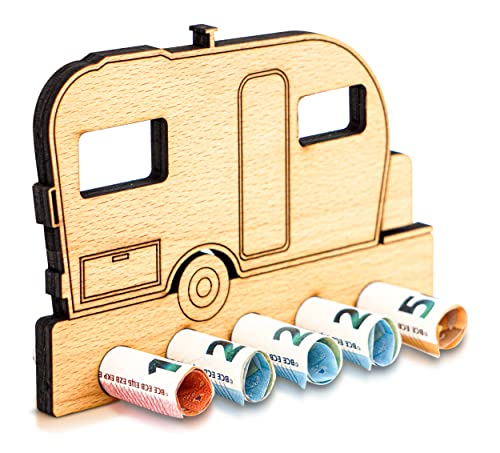 DARO Design - Wohnwagen, Reise - Geldgeschenk Holz