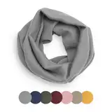 Ehrenkind® Schlauchschal für Kinder aus Feinster Merino Schurwolle | Grau | Made in Germany | Unisex Loop Schal | Halstuch | Ideal im Herbst und Winter
