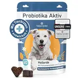 VeloraVet Probiotika Hund – Magen Darmsanierung & Darmkur für Hunde-Darmflora, Heilerde & Flohsamenschalen, von Tierärzten empfohlen bei Durchfall, Sodbrennen, Jucken – 60 Tabletten voller Fürsorge