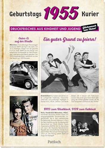 1955 - Geburtstagskurier: Druckfrisches aus Kindheit und Jugend | Zum 70. Geburtstag (Geburtstags-Zeitung)