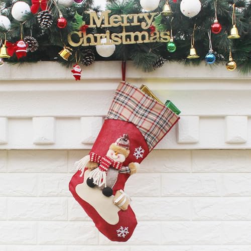 Weihnachten Kreative Weihnachtssocken Geschenktüte Weihnachtsbaum Anhänger Weihnachtsdekoration für Weihnachten Party Dekorieren