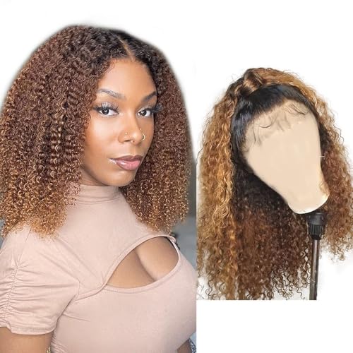 4x4 Bob Wig Blonde Lace Closure Wig Human Hair Lace Wig Glueless Wig Pre Plucked Free Part Wig Brazilian Remy Hair Real Unprocessed Virgin Hair Echthaar Perücke Real Hair Wig for Black Women 10 Zoll