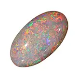 JAGDAMBA GEMS 9,25 Ratti / 8,55 Karat A+ Natürlicher australischer Feueropal Multi Feuer-Opal Multi Feuer-Opal Stein mit Labor Zertifikat Lose Edelstein für, Natürlicher australischer