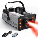 Nebelmaschine, HOLDLAMP 1200W Rauchmaschinen mit Kabelloser Fernbedienung Led Nebel Maschine Passend Nebelmaschine für Party Halloween Hochzeit Bühne Weihnachten & Bühnenauftritte