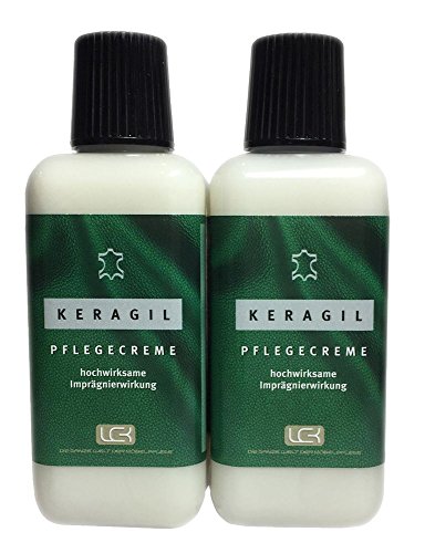 KERAGIL Lederpflege Creme 2 Flaschen je 150 ml von LCK Keralux. Sehr gut für Longlife Leder geeignet!