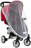 hauck Universal Baby Insektenschutz Protect Me 100 x 50 x 0,5 cm für Babyschale, Kinderwagen, Buggy, Babybett, Kinderreisebett, Laufgitter, Atmungsaktiver Feinmaschiger Stoff, Elastischer Bund (Weiß)