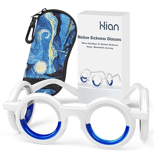 Hion Anti-Motion Sickness Smart Brille, ultraleichte tragbare Übelkeitslinderung Brille, Airsick Sickness Seekrankheit Brille für Sport Travel Gaming（Starry）