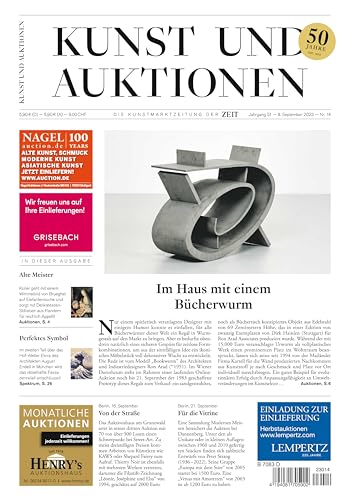 KUNST UND AUKTIONEN 14/2023 "Im Haus mit einem Bücherwurm"