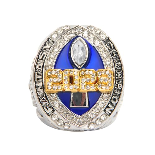 MCBEAN FFL Fantasy Football Championship Ring Replik 2023 Rugby League Champion Ringe Fan Freund Geschenke Souvenir Büro Freund Zimmer Vitrine Ornamente,10#