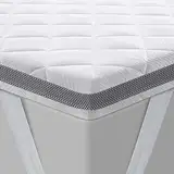 BedStory Gel Topper 180x200cm H3/H4 aus 7,5 cm Höhe Kaltschaumkern, atmungsaktive 3D-Netz Bezug, Bequeme Matratzentopper für Boxspringbett und unbequemem Betten Schlafsofa