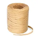 Raffia Bastband Packschnur 200 M Naturt Raffia Papierband für Geschenkverpackung Papier Packschnur Weihnachten Hochzeit Geburtstag Party