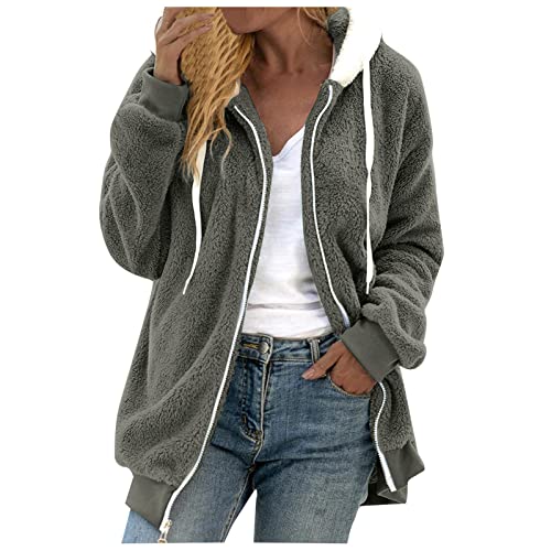 Sweatjacke Damen Große Größen 52 56 54 50 Ohne Kapuze Gr.48 58 4Xl Weiß Kunstpelzjacke Flauschmantel Plüschjacke Fleecejacke Fleecemantel Übergangsjacke Softshelljacke Plüschmantel Wintermantel