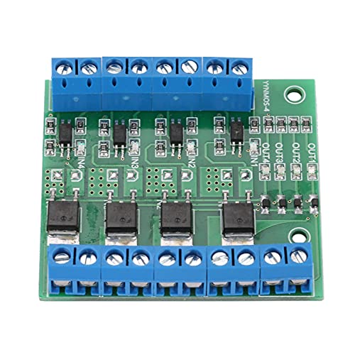 Yctze Mosfet-Platine, 8 Kanäle, Mosfet-Platine, 8 Kanäle PWM 4-Kanal-MOS-FET-Modul SPS-Verstärker-Leiterplatten-Treibermodul 3-20 V Bis 3,7-27 VDC 10 A