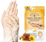 3Handmaske, mit Kollagen infundierte Handhautreparatur- und Erneuerungsmaske, Handfeuchtigkeitshandschuhe, für trockene, alternde, rissige Hände (Honig und Milch)