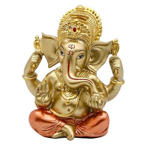 alikiki Indischer Elefant Buddha Ganesha Idol Statue – Skulptur Indien Home Temple Mandir Pooja Artikel Indische Hochzeit Return Geschenke Diwali Meditation Yoga Zimmer Altar Dekoration