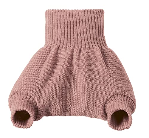 Disana WOLLWINDELHOSE, 100% Bio-Merinowolle GOTS, IVN Best | Newborn Neugeborene Baby Kleinkind, Kind Unisex | Baby Erstausstattung | Made in Germany | Rosé Gr. 62-68