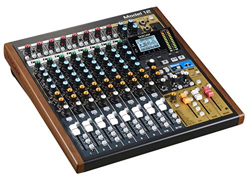 Tascam Model 12 - Mischer | Interface |  Recorder | Controller - 10-Kanal-Digital-Mischpult mit eingebautem 12-Spur-Recorder und USB-Audiointerface