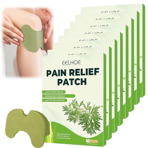 FENGQ Pain Relief Patch, 80 Stück Schmerzlinderungspflaster, Pflaster zur Linderung von KnieschmerzenWermut-Kniepflaster, Wärmepflaster, Schmerzlinderung für Knie, Rücken, Nacken und Muskelkater