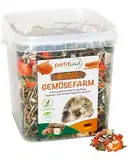 petifool Gemüsefarm 500g - Ergänzungsfutter für Nager - natürliches Nagerfutter für Kaninchen, Meerschweinchen, Hamster, Chinchilla & mehr - ohne künstliche Zusätze - 100% Natur - artgerechtes Futter