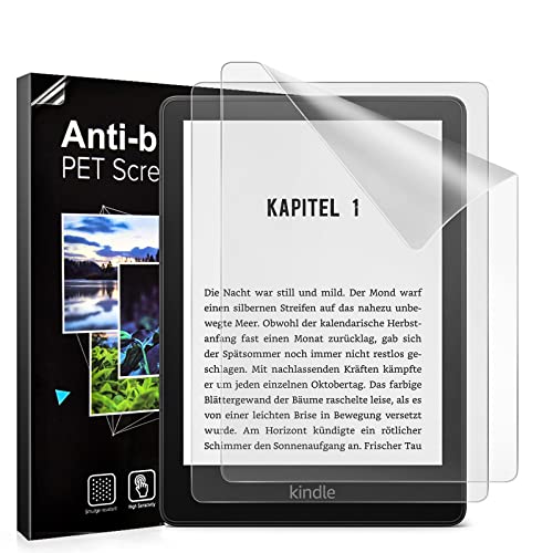 TiMOVO 2 Stück Schutzfolie Kompatibel mit Kindle Paperwhite 2021, Blendfreie Matte Folie, Kratzfeste PET Displayschutzfolie