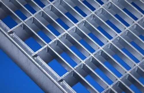Gitterrost verzinkt 300x500mm 290x490mm Maschenweite 30x10mm Gesamthöhe 20mm