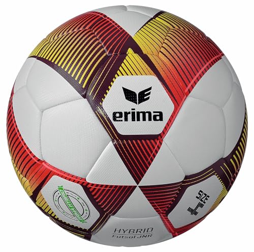 Erima HYBRID Futsal Fußball rot/gelb 4