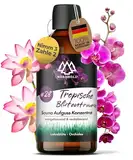 NORDHOLZ® Saunaaufguss [54 Sorten 15ml, 100ml, 250ml] - Sauna Aufgussmittel für intensive & erholsame - Sauna Zubehör (#28 Tropische Blütenträume, 100ml)