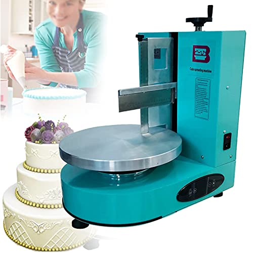 SSQUZA Automatische Kuchen Zuckerguss Maschine,Justierbarer Creme Glätter Kuchen Poliermittelpolierer,Creme Rand glatt machende verzierende Werkzeuge,Buttermaschine Backausrüstung,220V