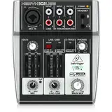 Behringer 302USB Erstklassiger 5-Eingangs-Mixer mit XENYX-Mikrofonvorverstärker und USB/Audio-Schnittstelle, Kompatibel mit PC und Mac