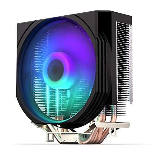 ENDORFY Spartan 5 MAX ARGB, cpu kühler mit lüfter 120 mm, Kompakte Bauweise, Helle ARGB-LED-Beleuchtung, am4 kühler, am5 cpu kühler, AM5, AM4, LGA1700, LGA1200, LGA1150, EY3A004