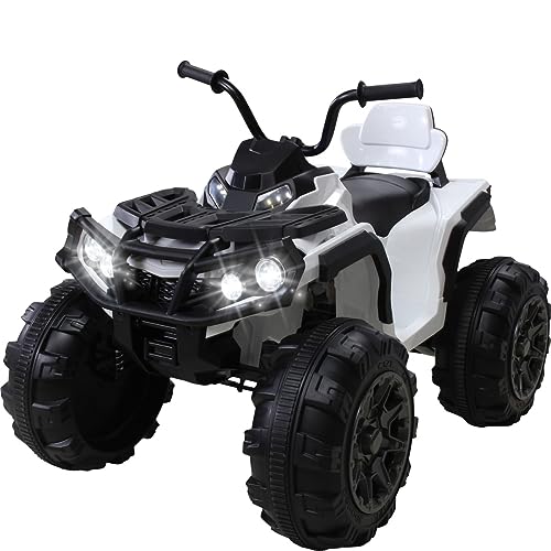 Actionbikes Motors Kinder Quad Elektro Bumper | Elektroauto mit Fernbedienung - Kinderquad - Kinderauto elektrisch - Elektrofahrzeuge - Quad bis 6 km/h - Elektro Auto für Kinder ab 3 Jahre (Weiß)