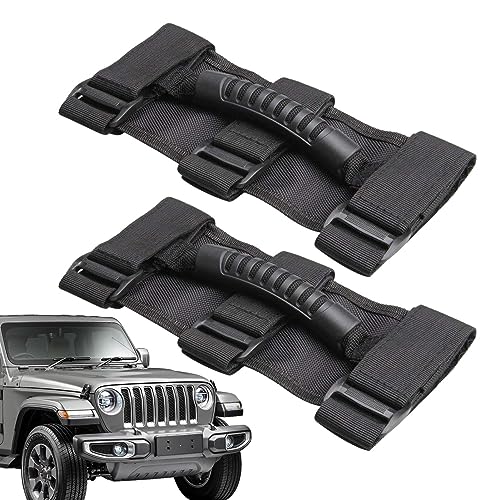 Teksome Überrollbügel Haltegriffe, Auto Grip Griff Roll Bar Grab Handle Set | Auto Grip Griff Set Anti Slip für Auto Geländewagen