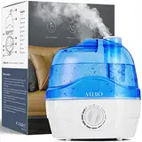 Luftbefeuchter, 2.2L Luftbefeuchter Schlafzimmer mit 360°Drehbare Düse, 28dB Leise, Auto Abschaltung und bis zu 24 Stunden, Leicht zu Reinigender, Humidifier für für ein Zimmer, Kinderzimmer Pflanzen