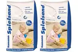 Spielsand Classic 50 kg - Qualitäts Quarzsand, gesiebt, frei von Schadstoffen, gewaschen, feine Körnung, Spielplatz, Sandkasten, Kindergeburtstag