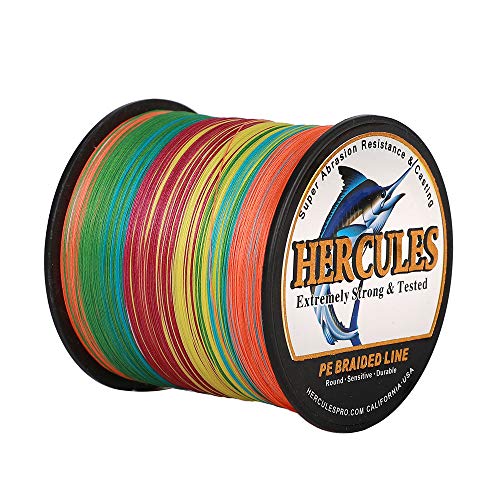 Hercules Super Cast 100m - 2000m 109-2196 Yards Geflochtene Angelschnur 6lb - 100lb Test für Salzwasser Süßwasser PE Geflecht Fischdraht Superline 4 Stränge