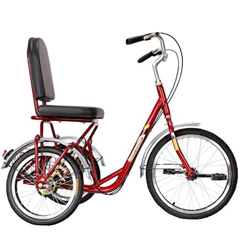 Erwachsene Dreirad Fahrrad Dreirad for Erwachsene mit Korb, 3 Radfahrräder Erwachsene Senioren Cruiser Bike, Dreirad Fahrräder for Frauen Männer Anfänger, verschleißfeste Sattel