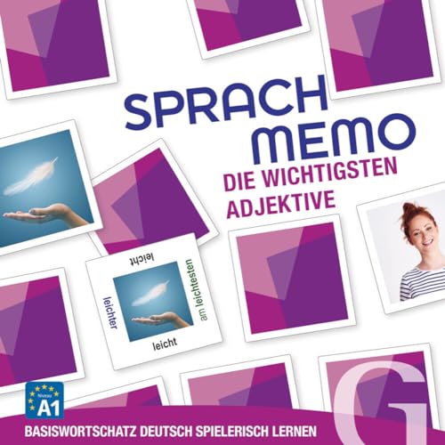 Hueber SPRACHMEMO Die wichtigsten Adjektive: Basiswortschatz Deutsch spielerisch Lernen/Sprachspiel