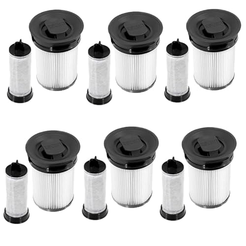 BBT BAMBOOST Filter-Ersatzteile passend für Miele TriFlex HX1, HX1 Pro, HX2, HX2 Pro, HX1 & HX2 Cat & Dog Stick Staubsauger (6 Stück)