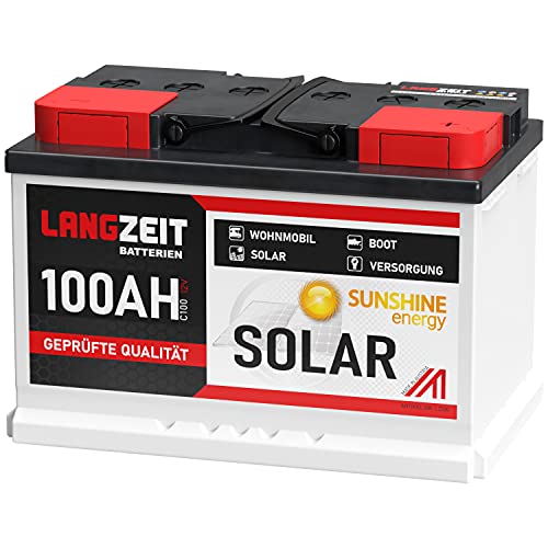 Solarbatterie 12V 100Ah Wohnmobilbatterie Bootsbatterie Schiff Batterie Solar