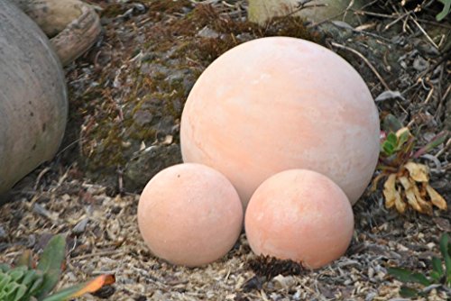 Terracottakugel mit einem Durchmesser von 22cm.Sehr hübsche Dekoration für Garten.Beet und Terrasse.