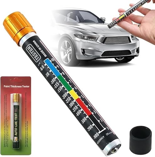 GBKDQQ Lackmessgerät: Auto Lackdickenmessgerät Magnetische lackmessgerät Auto Lackfilmstift Autolack Tester Lackmessgerät Karosserie Schadens Detektor mit Magnetspitzenskala